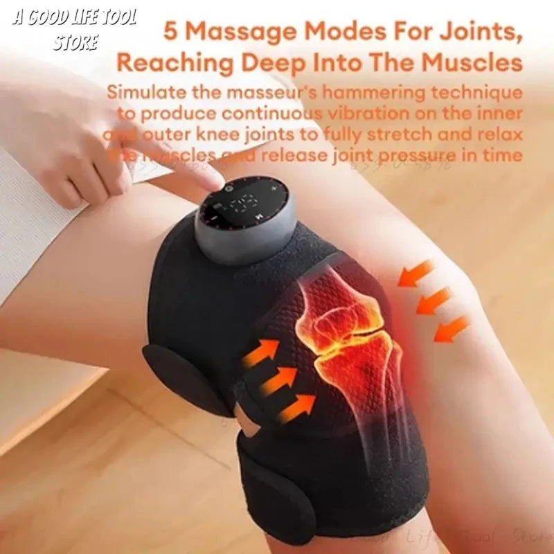Masajeador Eléctrico de Rodilla con Calor Inalámbrico 5 Niveles