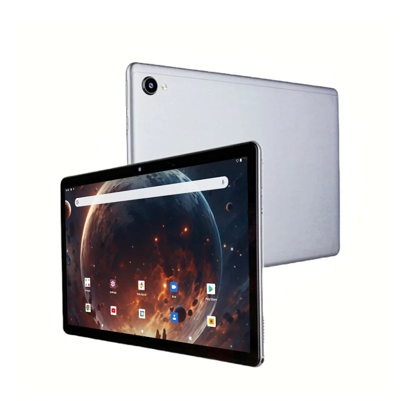Tabletas Tipo C de 10.1 Pulgadas, Android 12, CPU MTK8183 de Ocho Núcleos, 4 GB de RAM, 128 GB de ROM, Batería de 6000 mAh, Bluetooth 5.0, GPS, Cámaras de 8.0MP+13.0MP ﻿