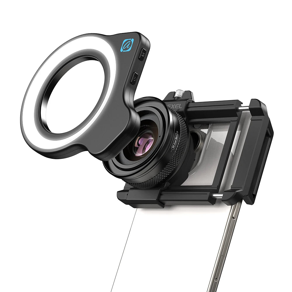 Lente Macro APEXEL 10-20X HD con Luz LED para Smartphones