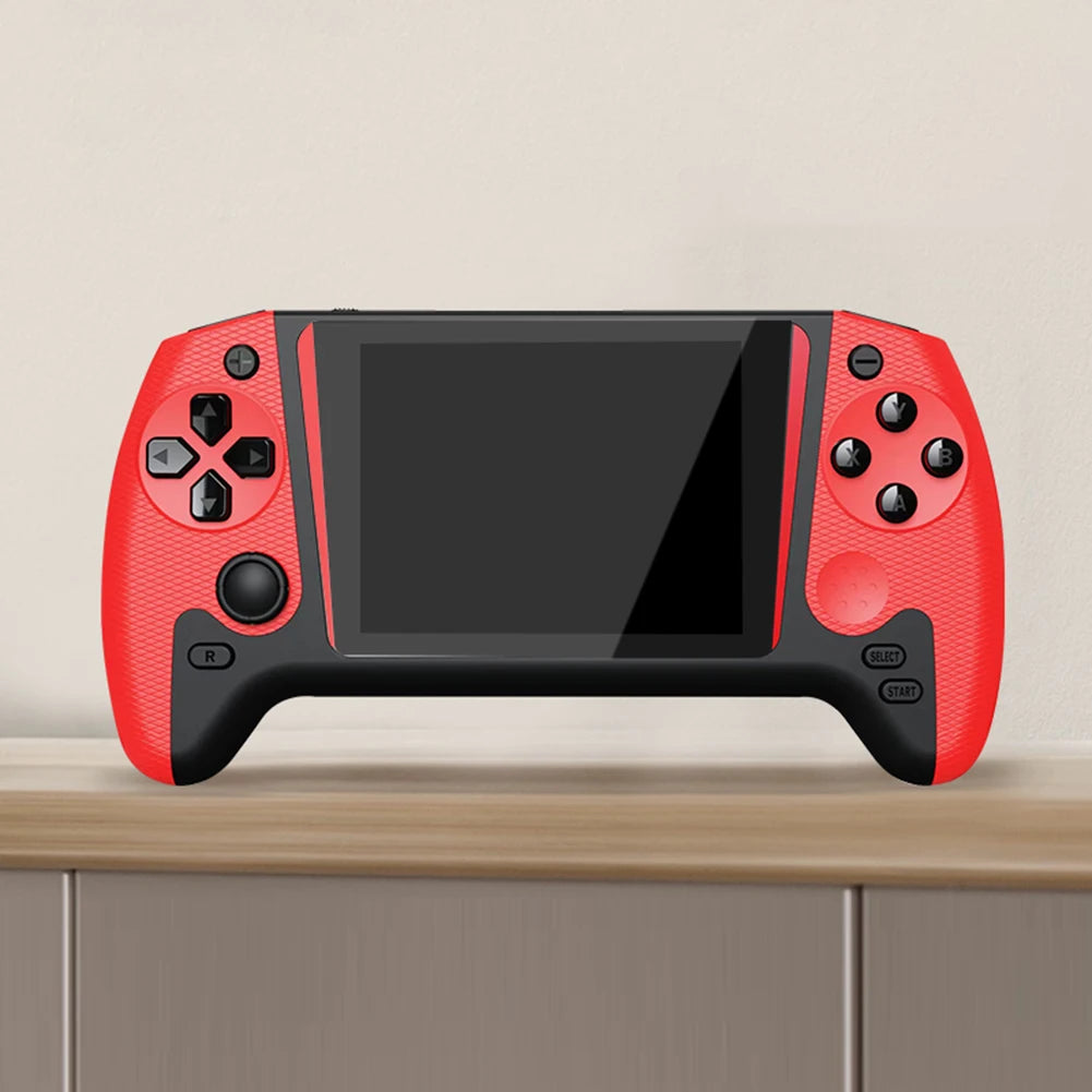 Consola de juegos con pantalla LCD de 3,5 pulgadas, 500 juegos integrados, consola de juegos portátil con conexión a TV, 1200mAh para niños y adultos, para un solo jugador