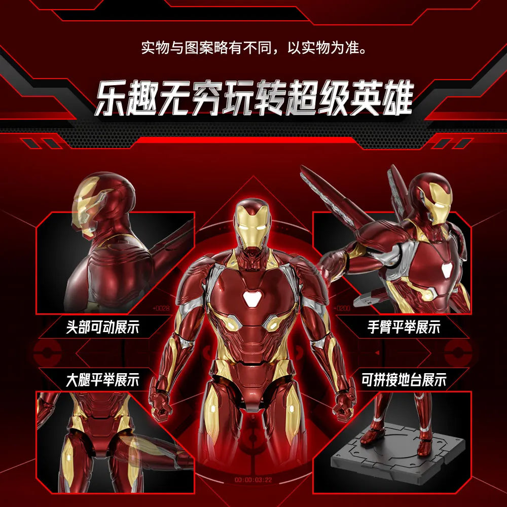 Los Vengadores Original Fondjoy Iron Man MK50 Iron Spider Thor Thanos Hulk figura de acción modelo colección de figuras móviles juguete para niños