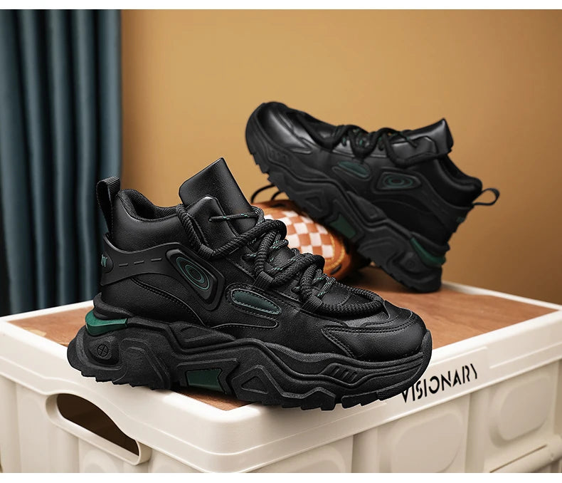 Zapatos informales de suela gruesa para hombre, zapatillas deportivas antideslizantes de suela blanda para las cuatro estaciones, zapatos deportivos Joker juveniles a la moda