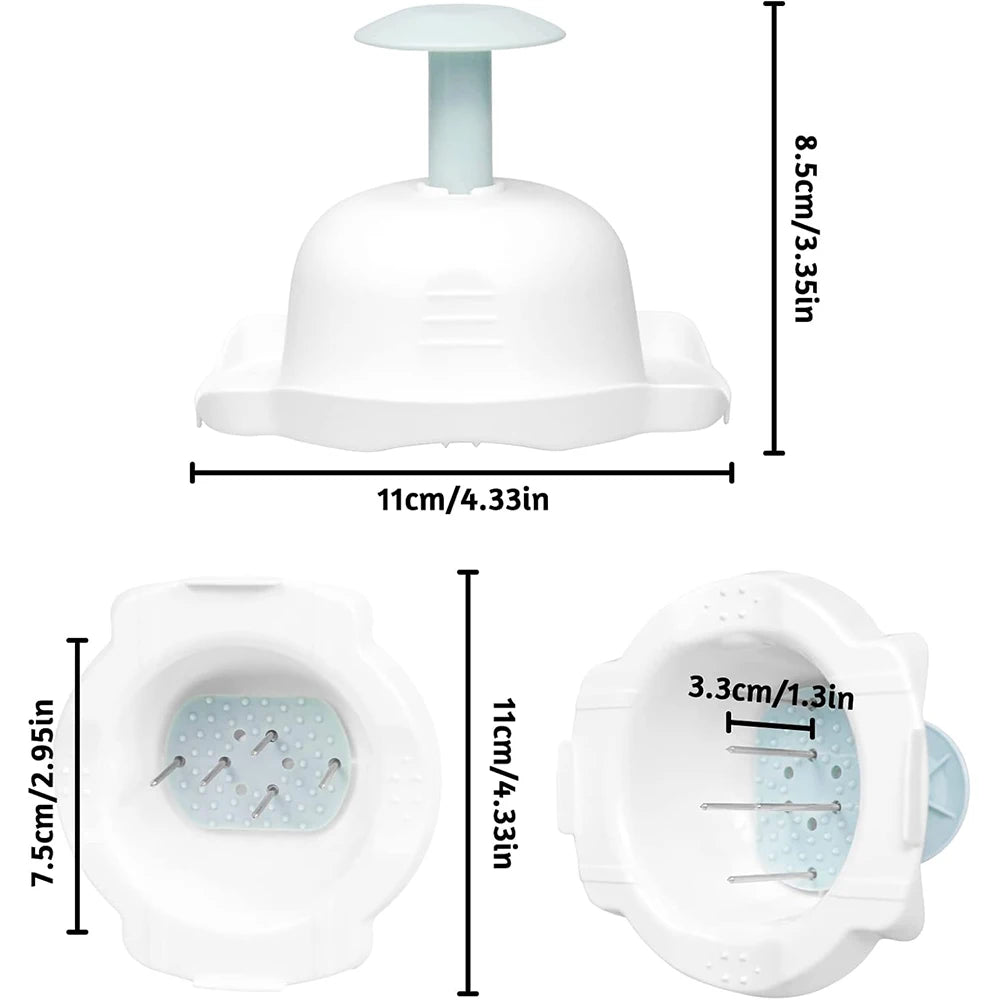 LMETJMA soporte de seguridad alimentaria Protector anticorte de dedo para rebanador de mandolina cocina rebanador de verduras soporte protector de dedo de mano JT261