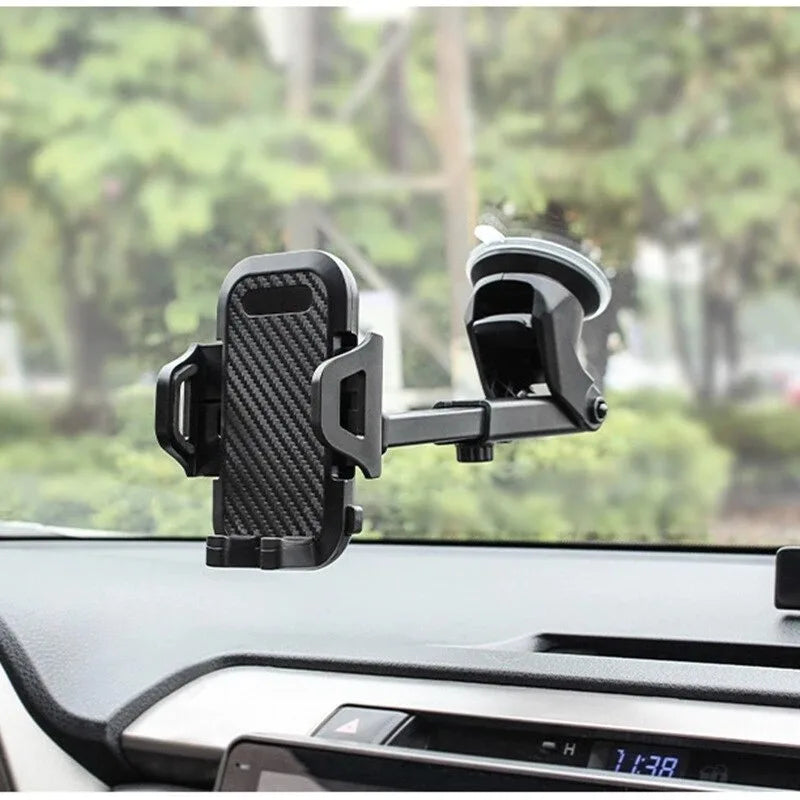 Soporte para teléfono con ventosa para coche, soporte con ventosa para teléfono inteligente, soporte para móvil en coche para iPhone, Xiaomi, Huawei y Samsung