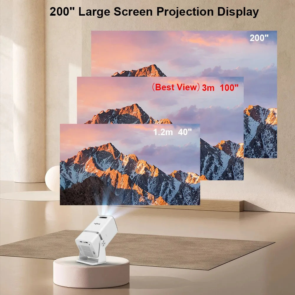 Mini Proyector ThundeaL TD80W Full HD 1080P 4K Android WiFi, Cine en Casa, Reuniones, Videos, Películas, Proyector Portátil TD80 PK HY320