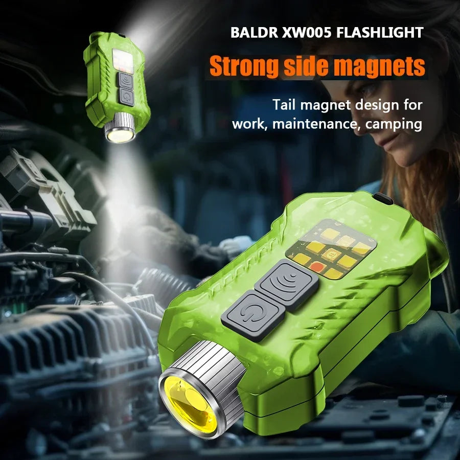 Faro LED Recargable Alta Potencia para Exterior y Pesca