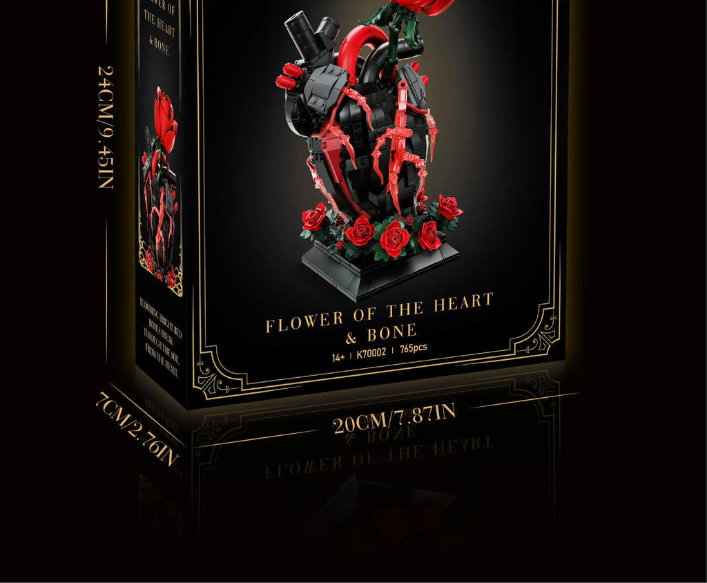 Set de Bloques de Construcción de Violín con Corona de Rosas y Cruz de la Serie Noche Gótica, Modelo MOC, Juguete de Ensamblaje, Adorno de Escritorio, Regalo de Cumpleaños