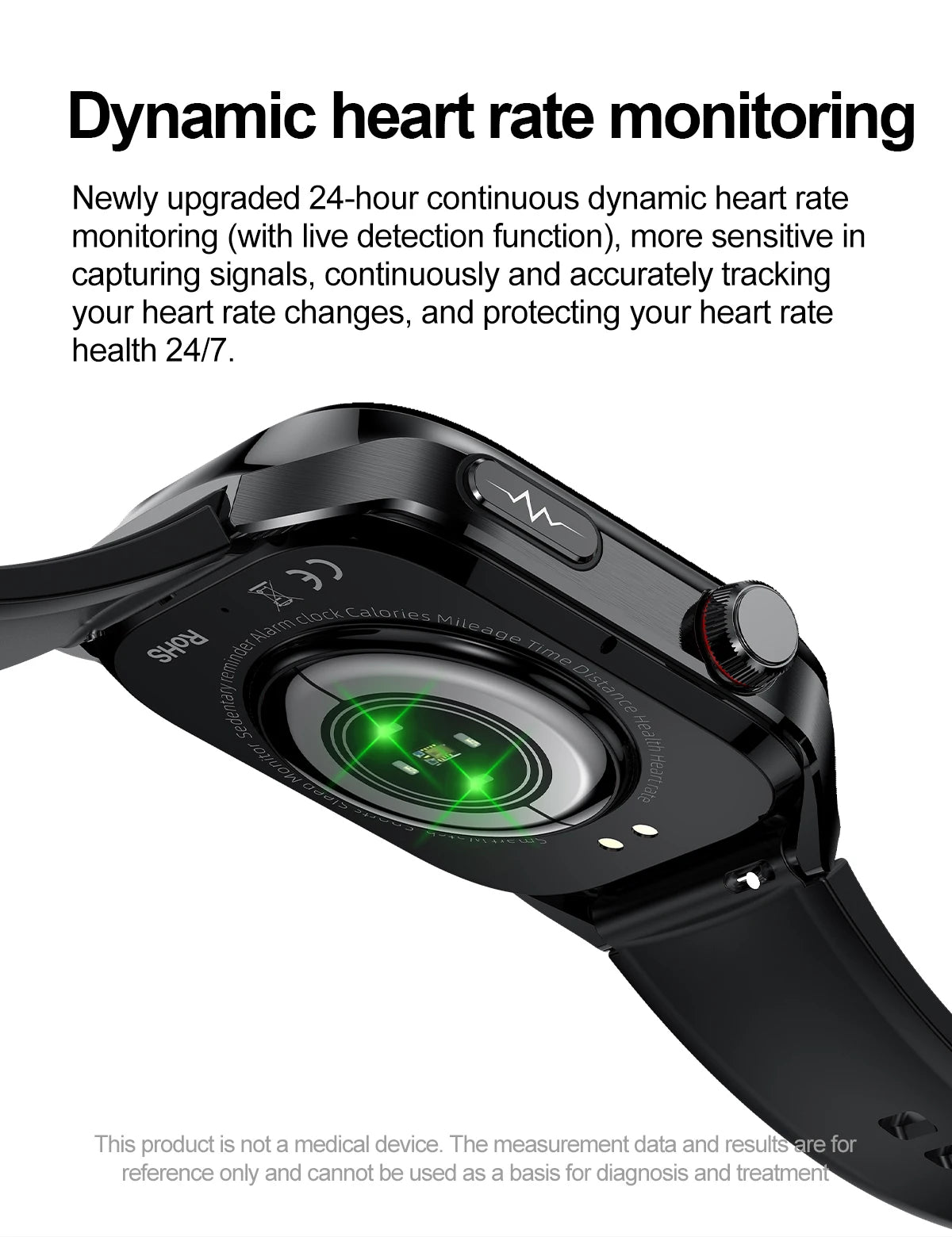 Reloj Inteligente ECG Presión Arterial Bluetooth