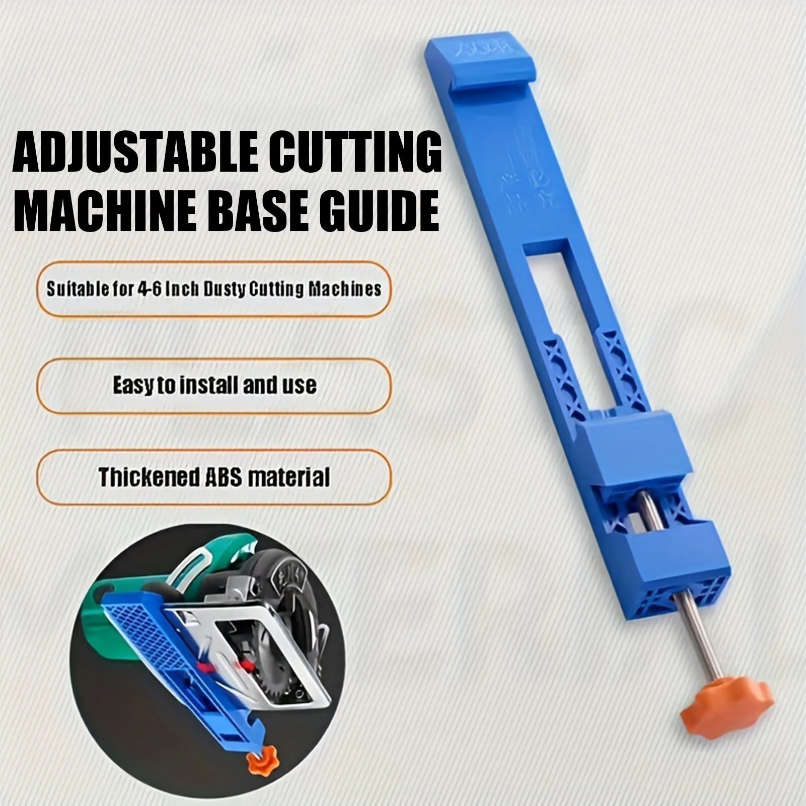 Guía de Base de máquina de corte ajustable, sierra Circular eléctrica, abrazadera de posicionamiento de fresado, guía de corte de madera de precisión para carpintería