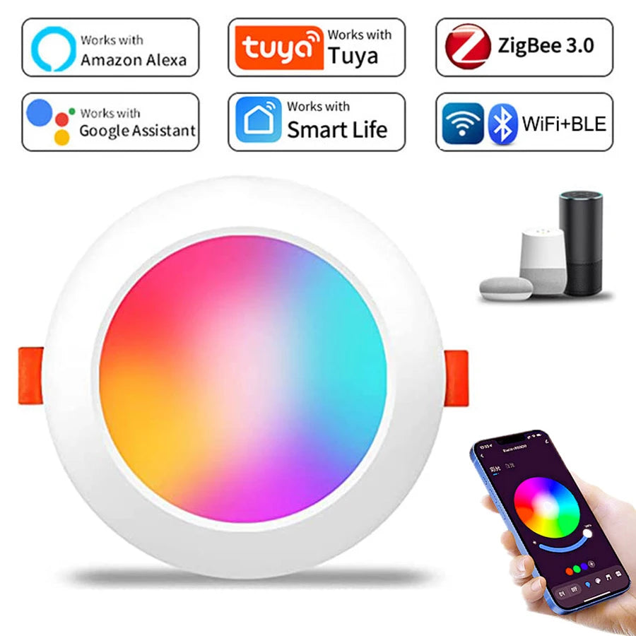 Foco Empotrable LED WiFi Zigbee Regulable Alexa