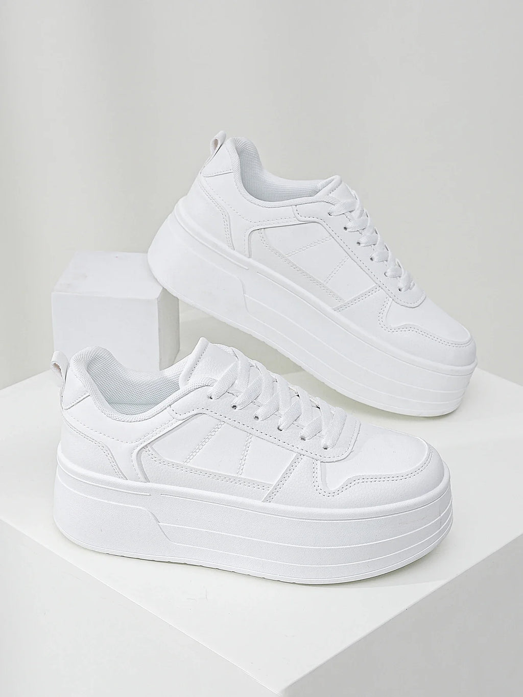 Zapatillas de plataforma para mujer con malla transpirable - 5 cm