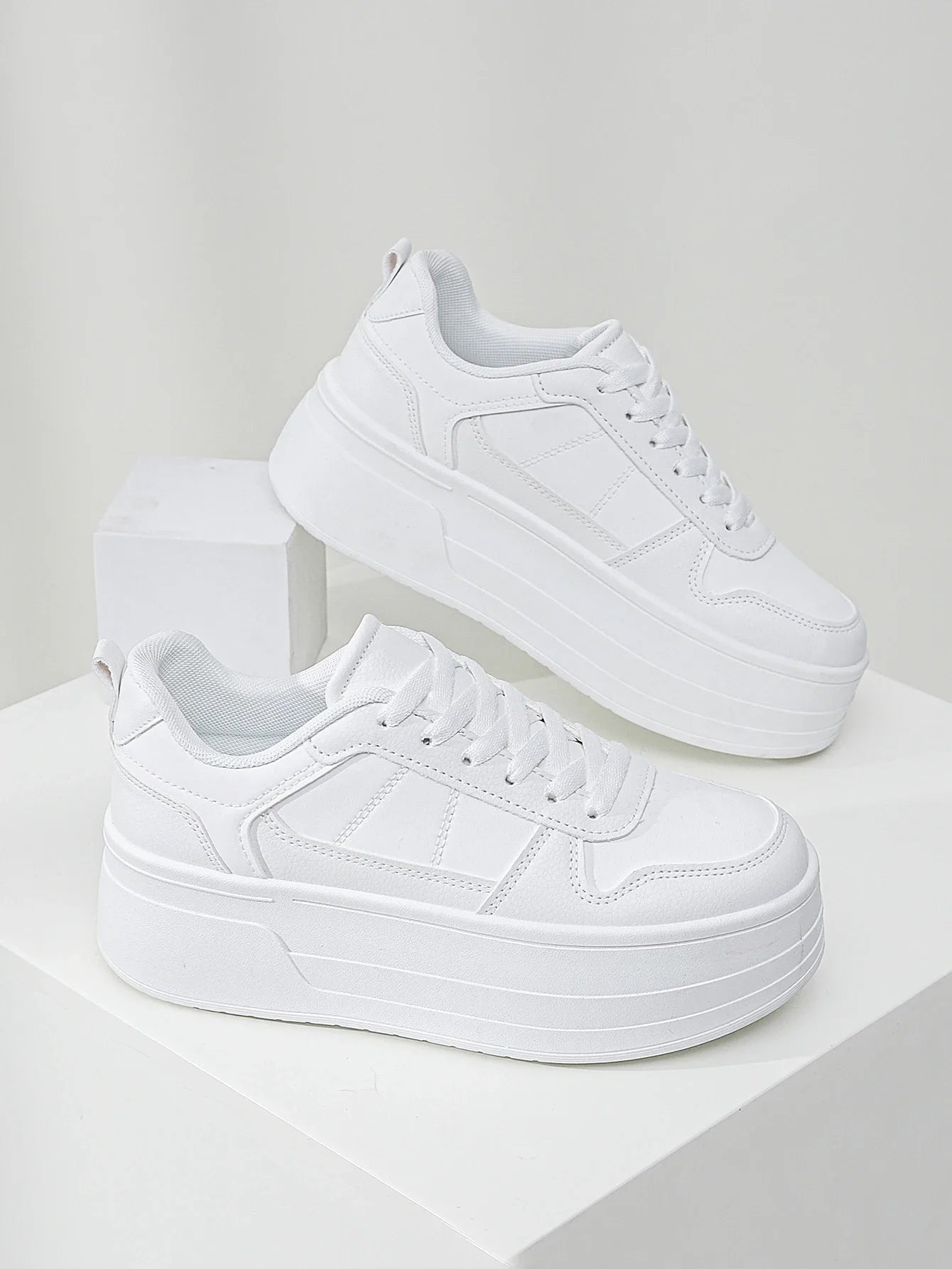 Zapatillas de plataforma para mujer con malla transpirable - 5 cm