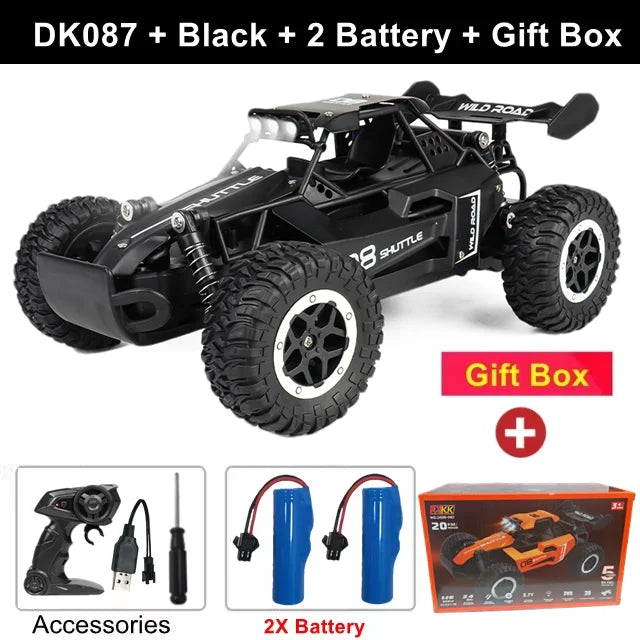 Coche RC 1:16 con Luces LED, Todoterreno, Vehículo de Escalada