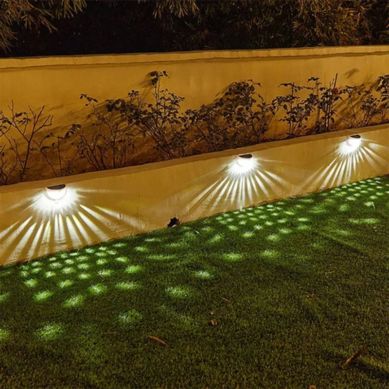 Luz Solar para valla, lámparas de pared impermeables para exteriores, luz de energía para jardín, decoración LED para jardín, paso, Patio, escaleras, 1-24 Uds.