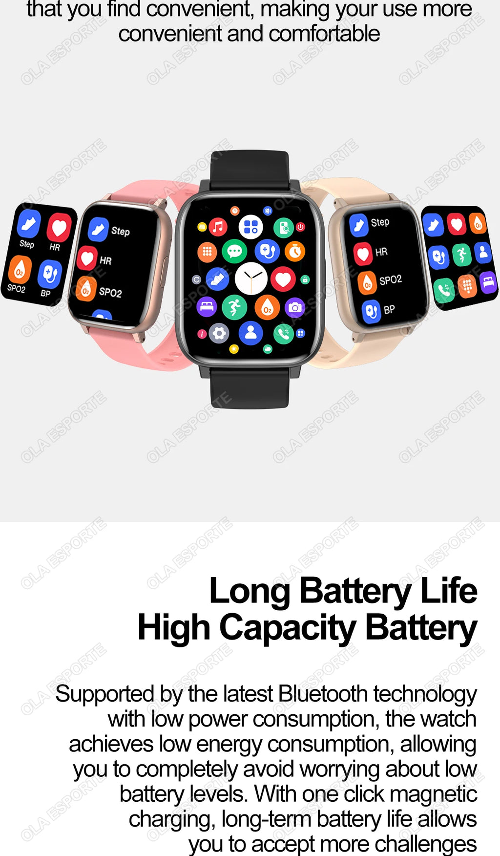2025 reloj inteligente hombres mujeres GPS HD pantalla táctil Monitor de presión arterial relojes deportivos Bluetooth llamada Fitness reloj inteligente Digital