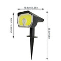 Foco Solar Exterior 76 LED 3 Modos Impermeable para Jardín y Entrada