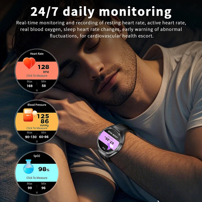 Smartwatch LIGE 2 en 1 con auriculares TWS, llamadas Bluetooth y monitor de salud