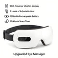 Masajeador de Ojos Inalámbrico con Compresas Calientes y Bluetooth