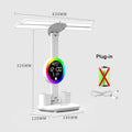Lámpara de mesa recargable para estudio, lámpara de escritorio, luz de lectura, luz de mesa Led con ventilador, lámpara de lectura de pantalla de reloj Led