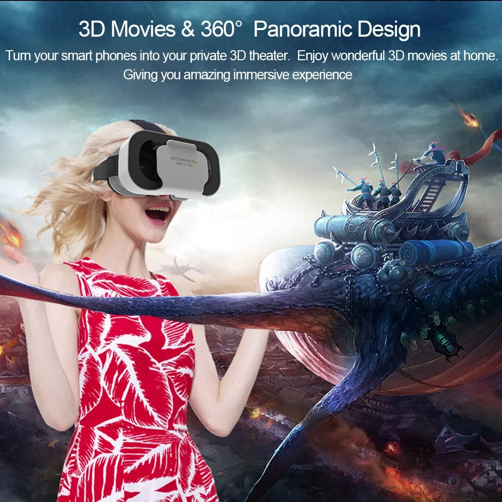 Gafas VR 3D Viar para teléfono, auriculares de realidad Virtual, dispositivos para casco, lentes inteligentes, gafas para teléfonos inteligentes, juego móvil Hedset