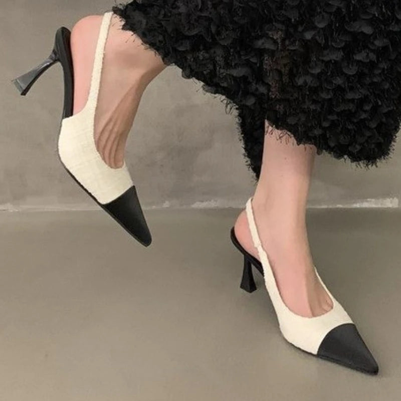 Sandalias de Tacón Alto de Aguja para Mujer con Punta Estilizada