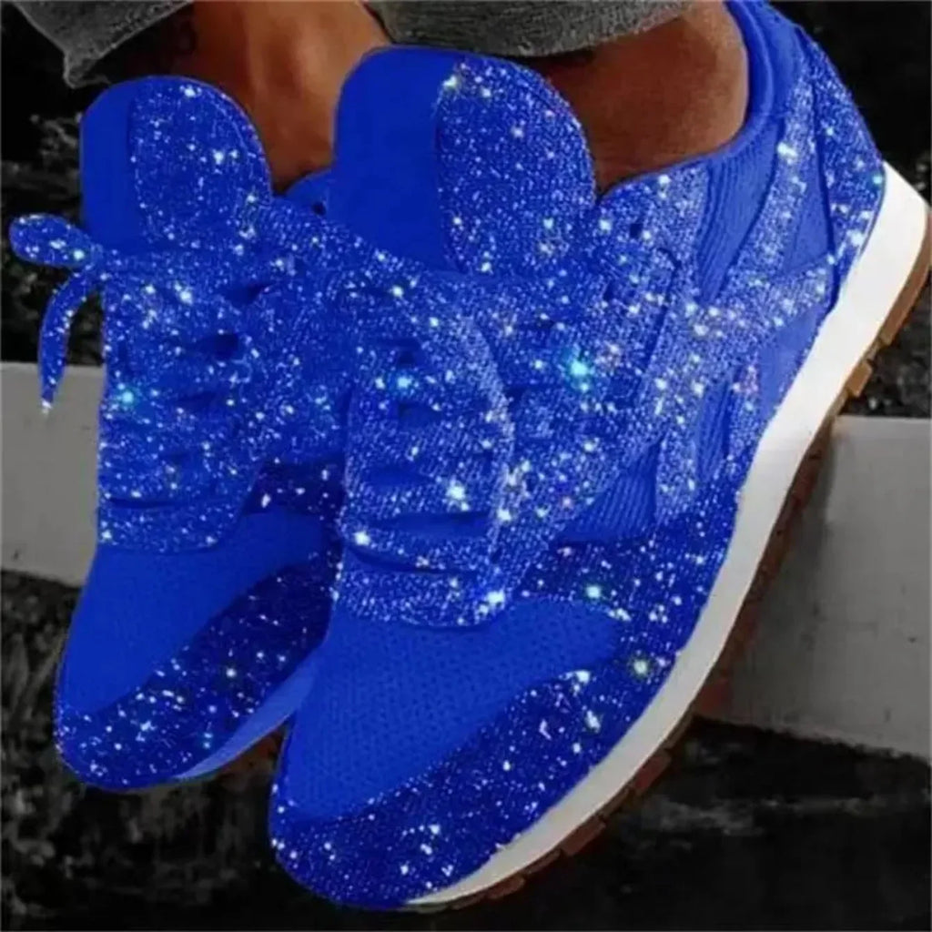 2025 nuevas zapatillas planas para mujer, zapatos vulcanizados ostentosos informales, zapatos de malla con cordones para mujer, zapatos de plataforma de talla grande a la moda para exteriores para mujer