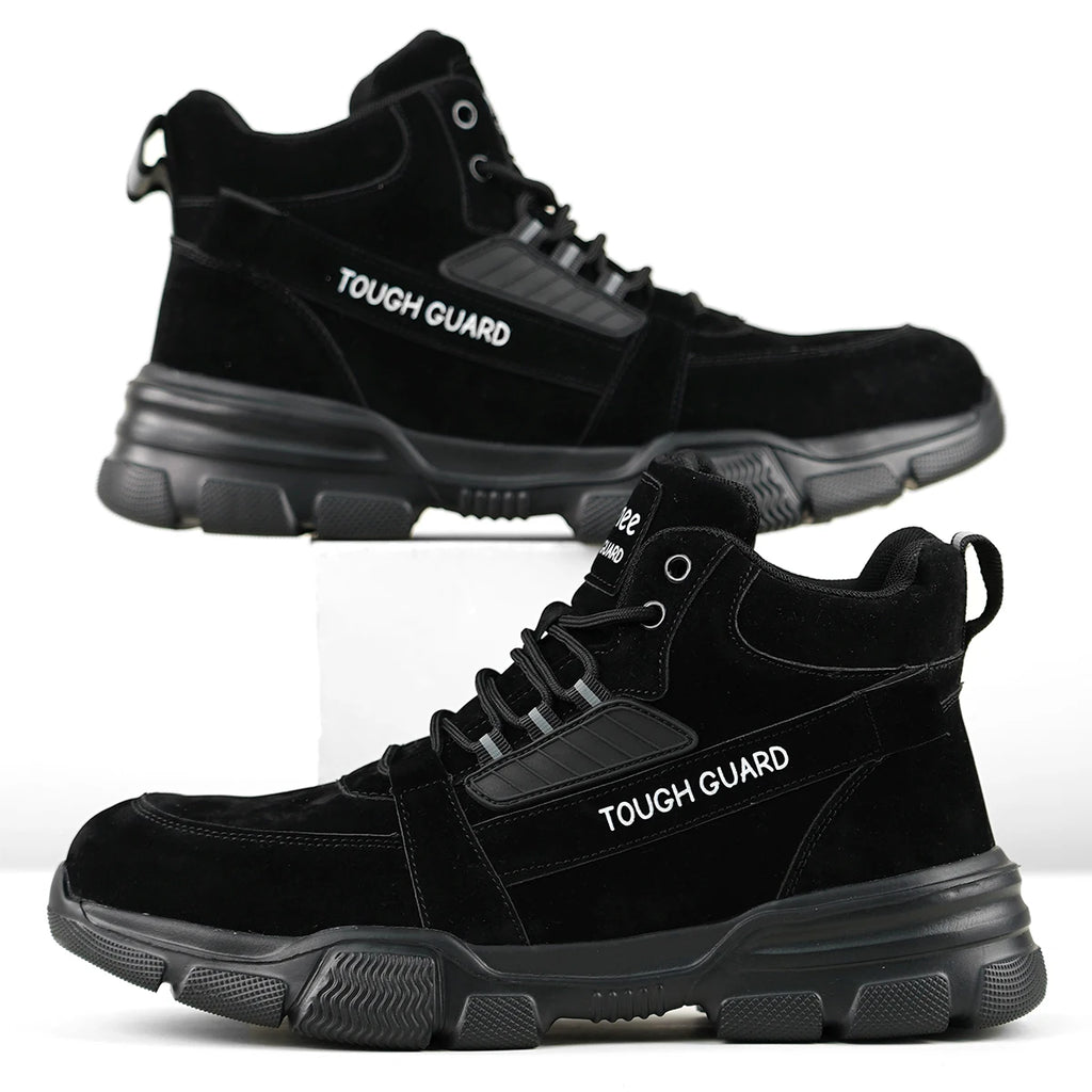 Botas de Trabajo de Seguridad con Punta de Acero para Hombre, con Suela Antideslizante y Resistente al Desgaste