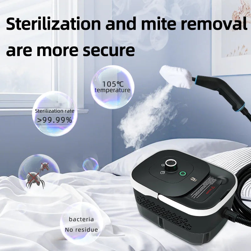 Limpiador a Vapor para Colchones de Hotel, Eliminación de Manchas, Limpieza Profunda, Eliminación de Arrugas, Máquina de Limpieza Portátil de Gran Capacidad