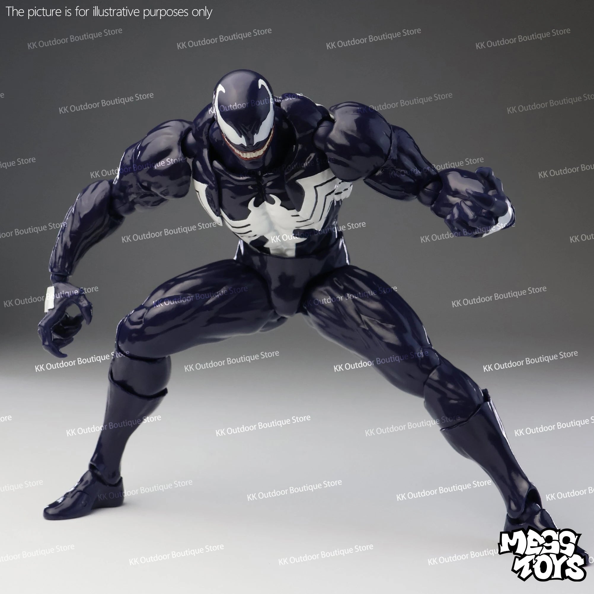 NUEVO Mess Toys Venom Lethal Neighbor Spider-Man Symbiotic Black Suit Messtoys Spiderman Figura de Acción Anime Modelo Muñeco Regalos Juguetes