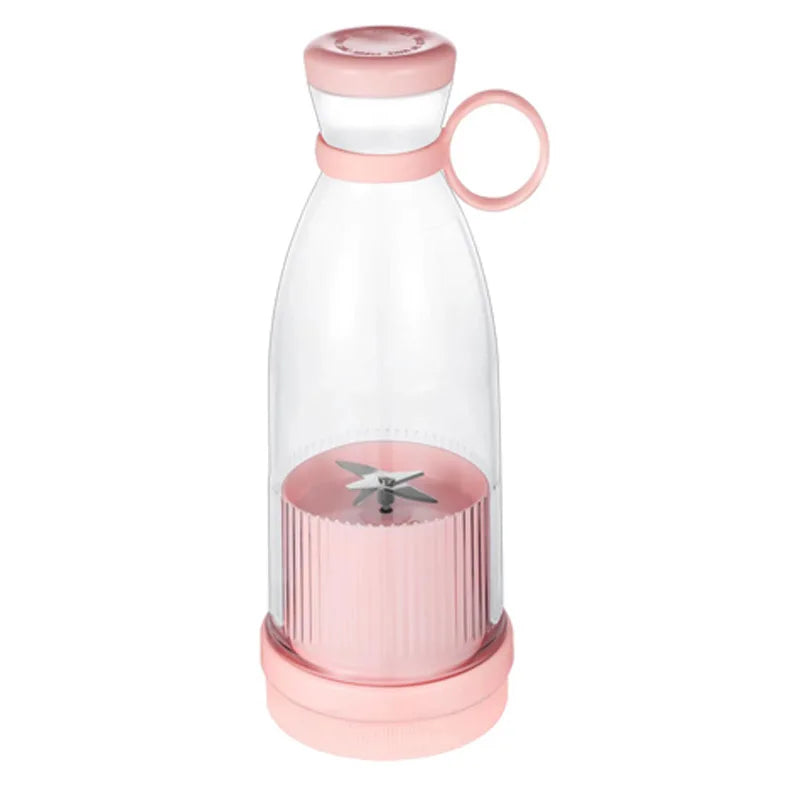 Mini Licuadora Portátil USB con 4 Cuchillas para Jugos y Batidos