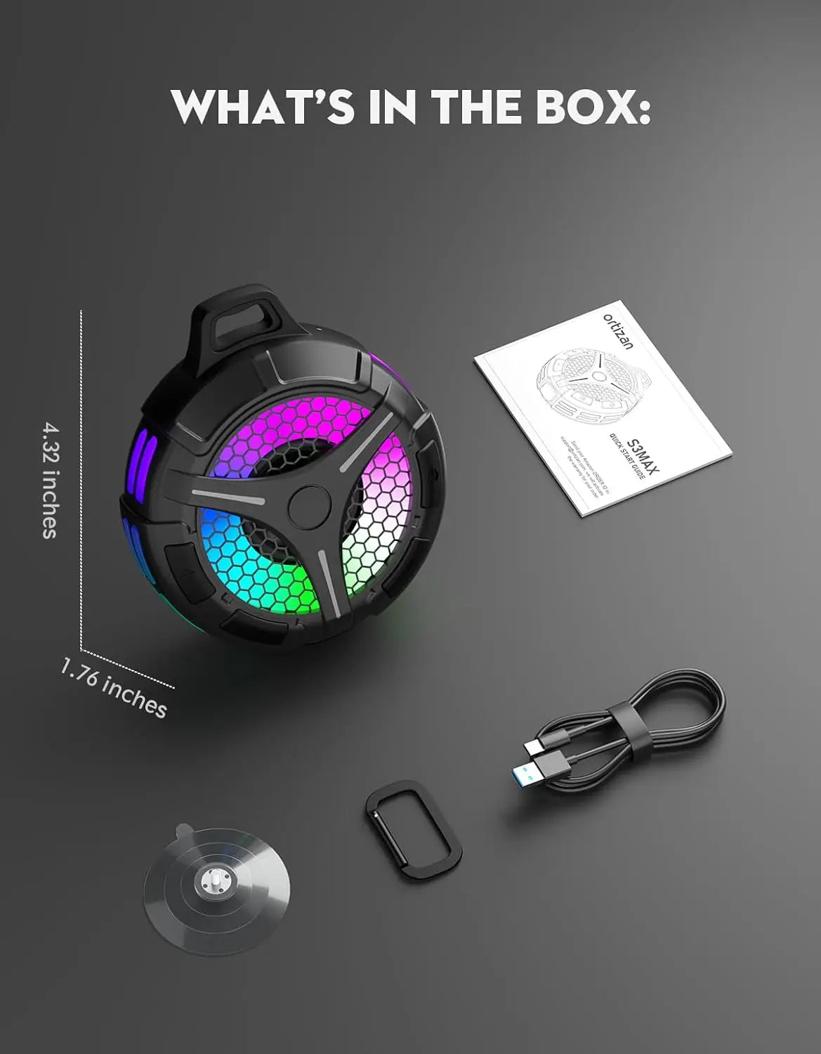 Altavoz Bluetooth de Ducha IPX7 TWS