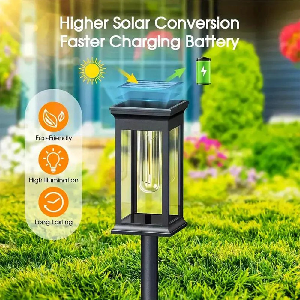Luces Solares de Camino para Jardín Impermeables IP65, Pack de 1 a 6