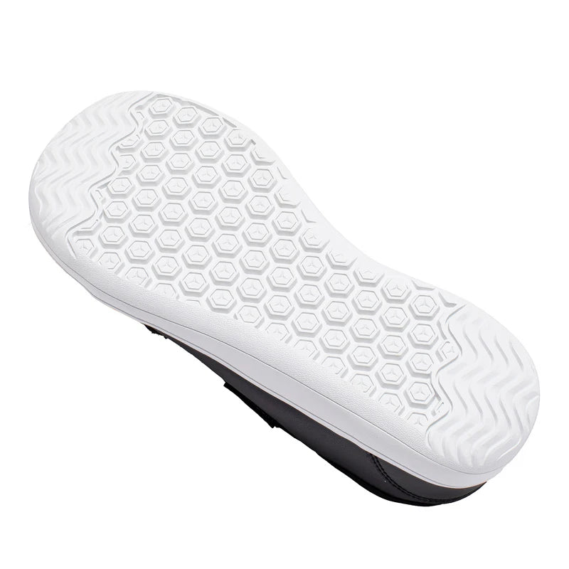 HOBIBEAR Zapatos minimalistas de punta ancha, zapatillas Unisex descalzas con caída cero, zapatos casuales de moda de cuero Artificial