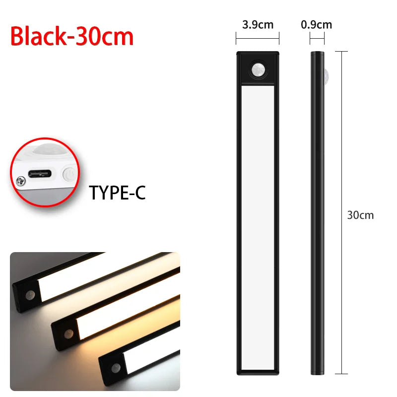 Luz LED con Sensor de Movimiento para Gabinete, 3 Colores