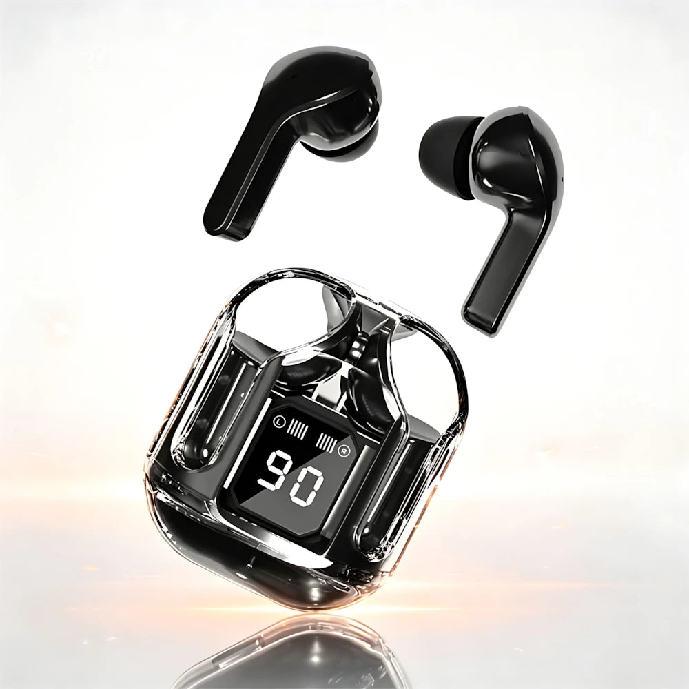 Auriculares Bluetooth Intrauditivos con Pantalla Digital LED Táctil, Larga Duración de Batería, Auriculares Deportivos, Llamadas HD, 0 Retraso, Auriculares Inalámbricos TWS