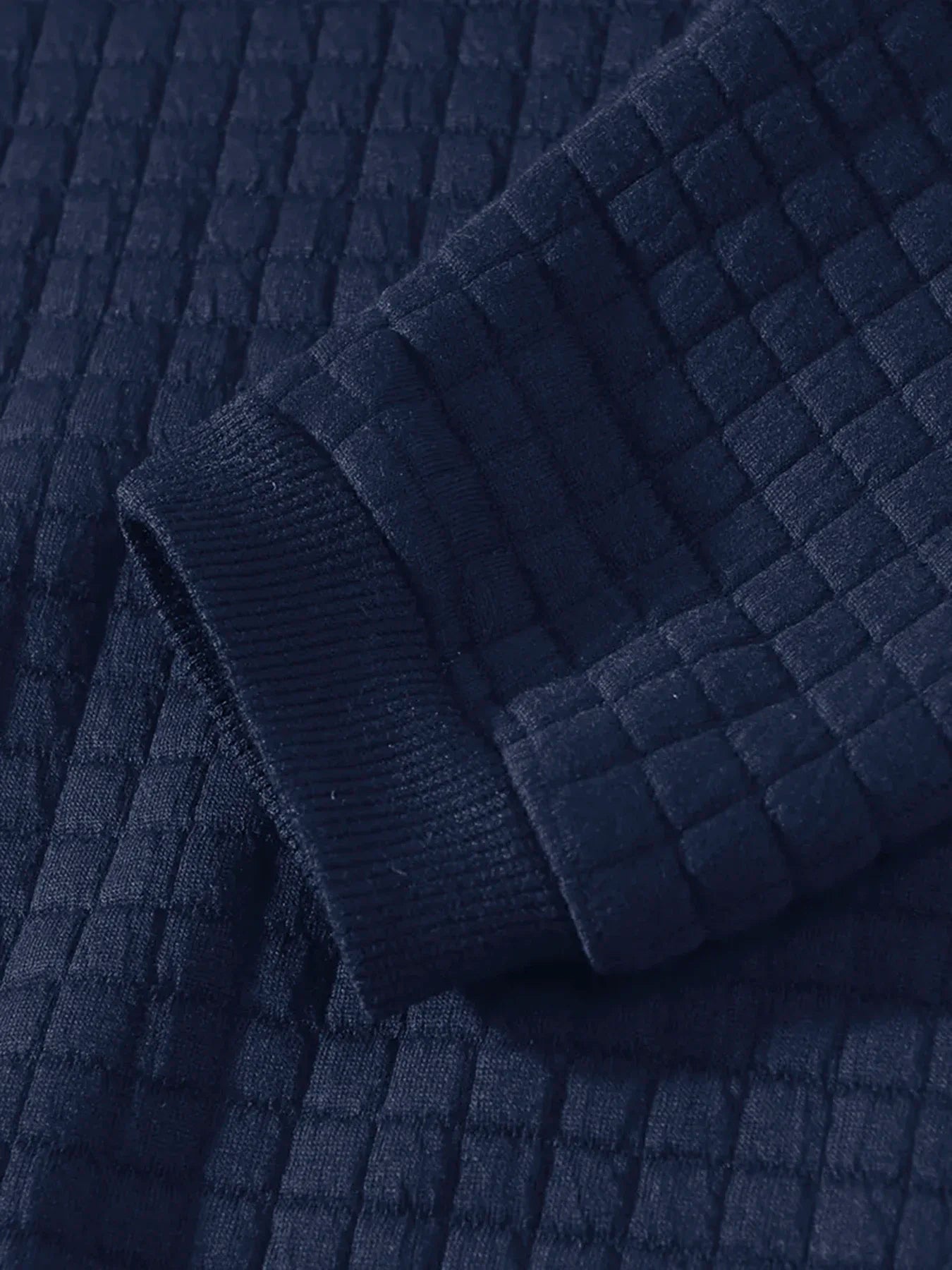 Suéter Jacquard de Cuello Redondo para Hombre - Manga Larga