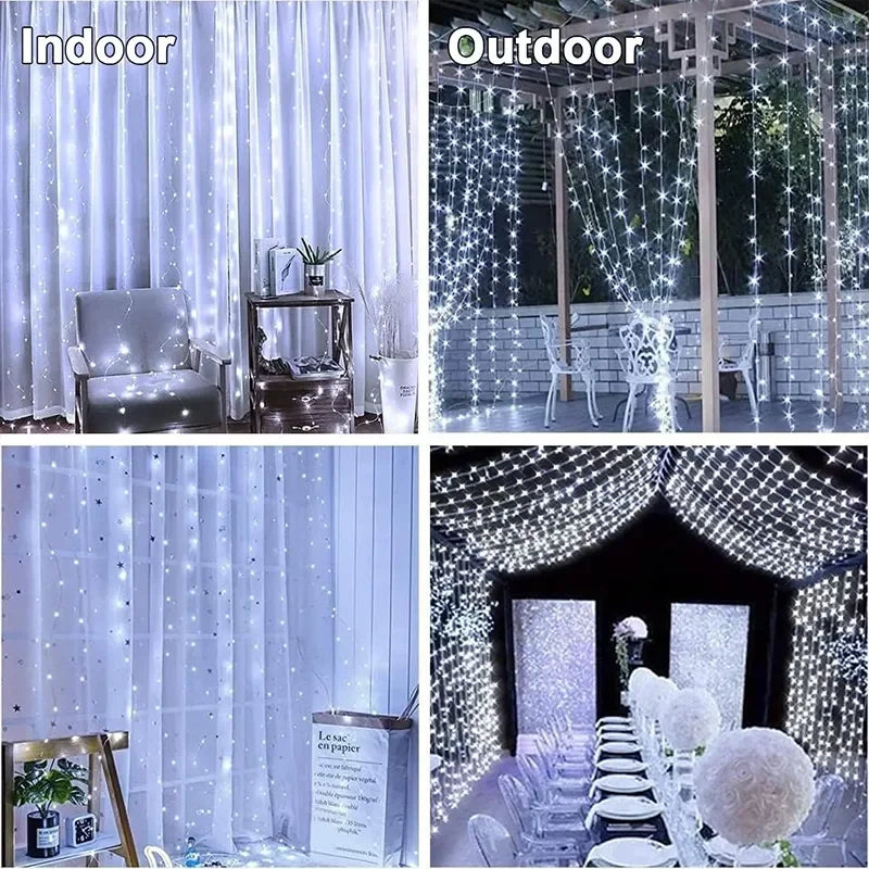 Guirnalda de luces LED de 3M para decoración de hadas, Lámpara USB de 8 modos para el hogar, jardín, fiesta de Navidad, Año Nuevo y boda