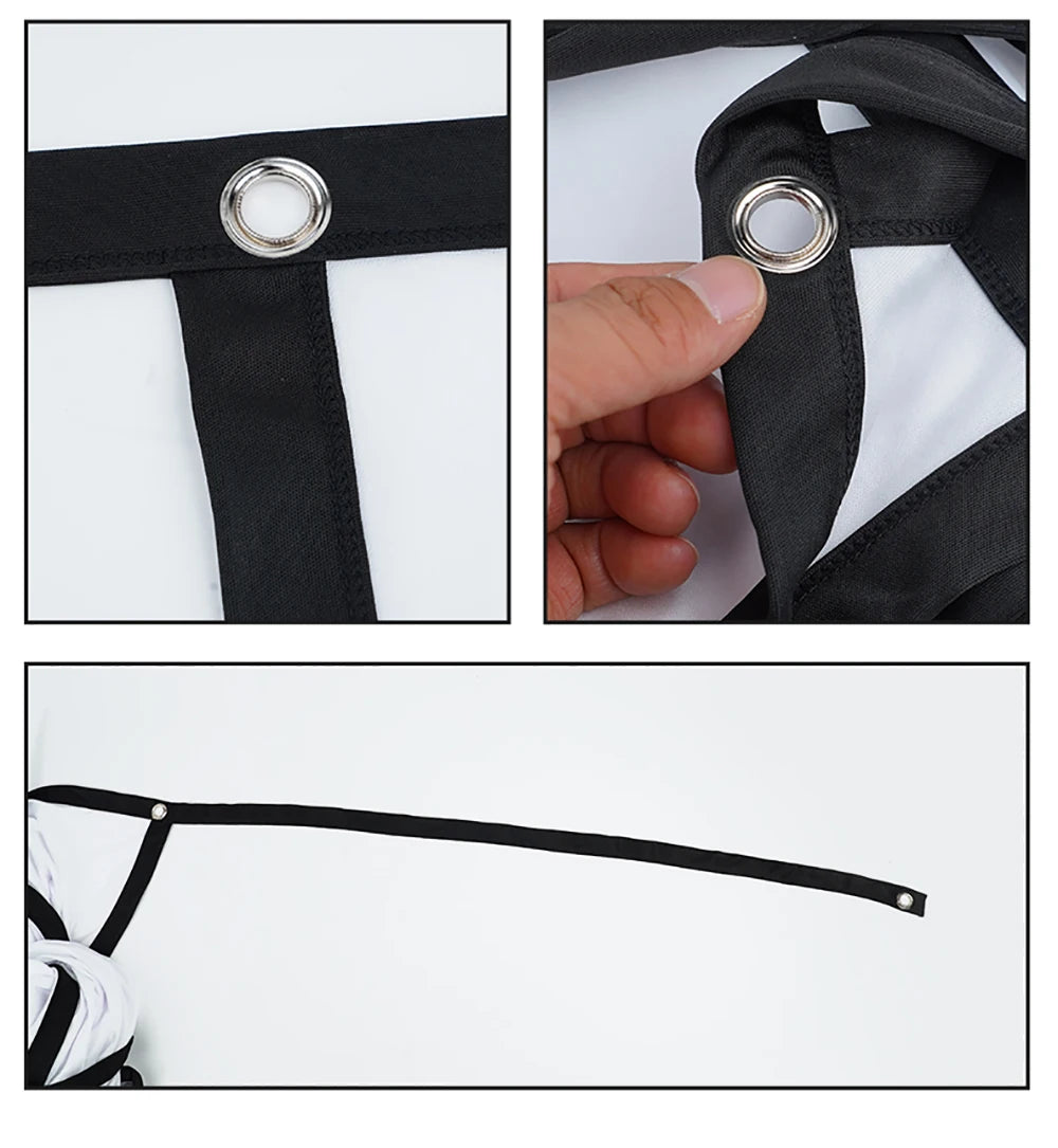 Thinyo Bandas laterales extendidas portátiles plegables para uso interior y exterior Pantalla de proyección suave de poliéster 60 72 84 100 120 150 pulgadas
