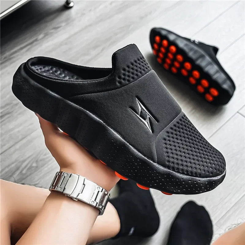 Mocasines casuales para hombre de tela transpirable y suela antideslizante