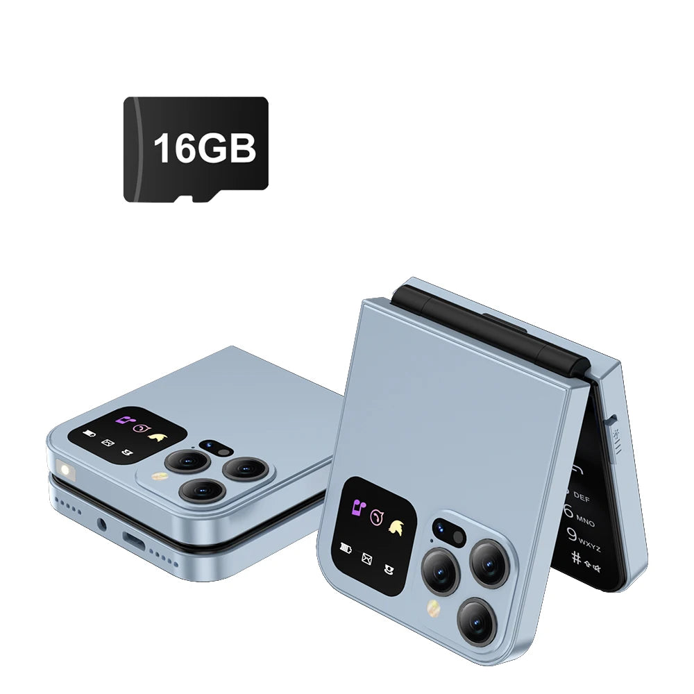 SERVO A50 PRO Teléfono móvil con tapa, pantalla de 2,4 ", marcación rápida, grabación de llamadas, lista negra, 2 tarjetas SIM, teléfonos móviles plegables desbloqueados, nueva versión