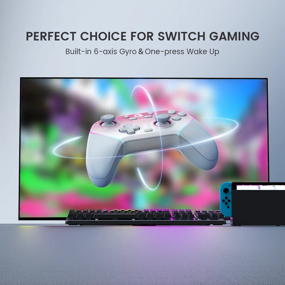Gamepad GameSir Super Nova Bluetooth con base de carga controlador de juegos inalámbrico para Nintendo Switch 2 iPhone Android teléfono PC