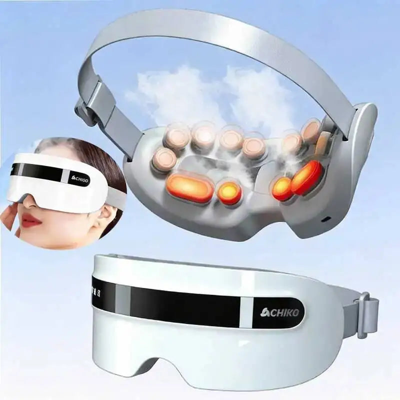 Masajeador Eléctrico Portátil para Ojos con Vapor y Vibración