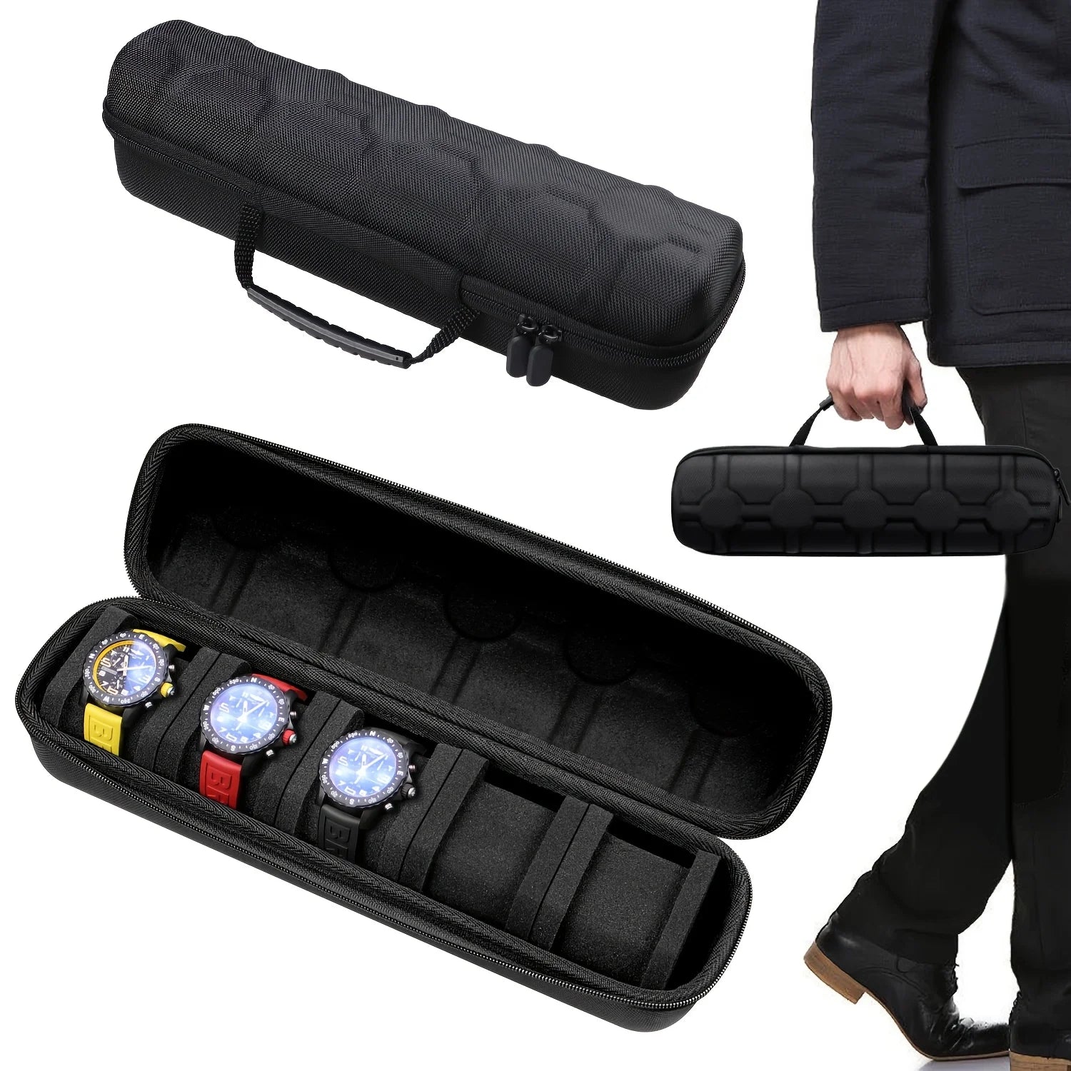 Estuche Organizador de Viaje para 5 Relojes