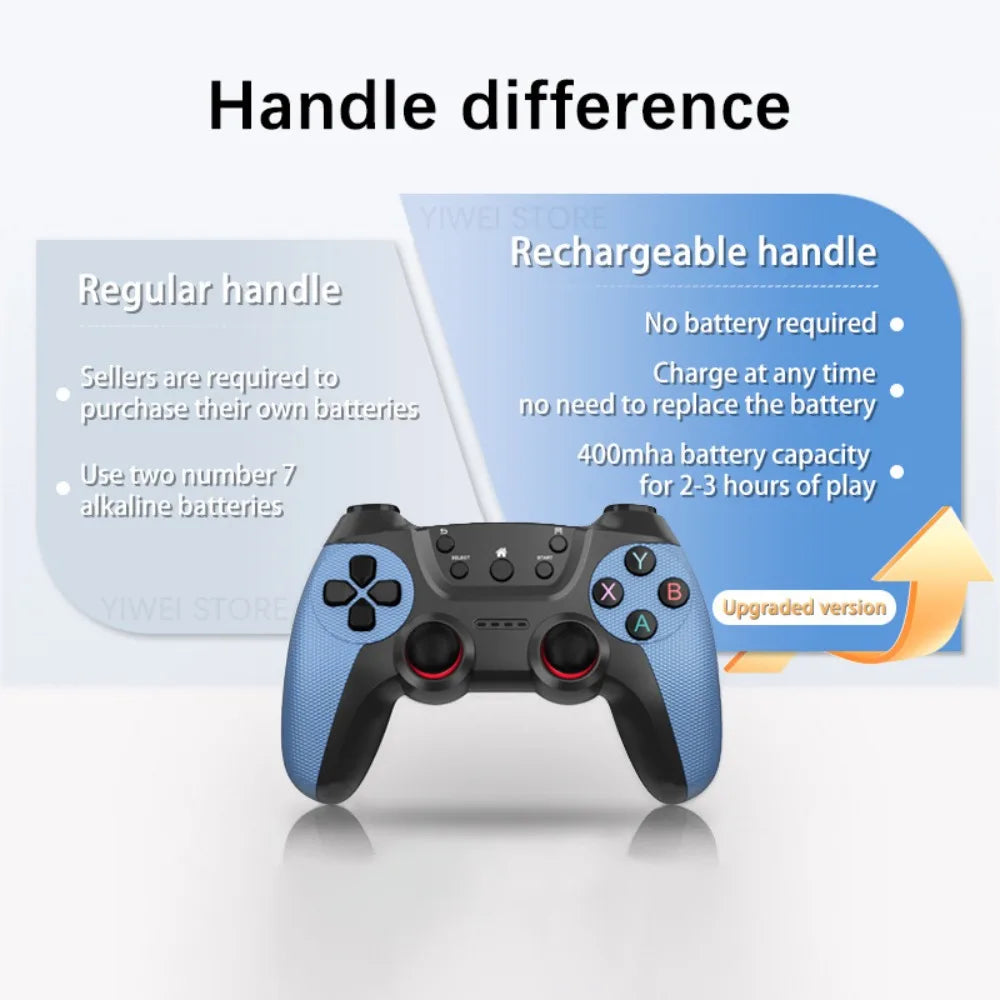 Consola de Videojuegos Retro X2 4K con Más de 40000 Juegos, Más de 30 Emuladores, Salida HD, 2 Controles Inalámbricos, Plug and Play, TV/Computadora