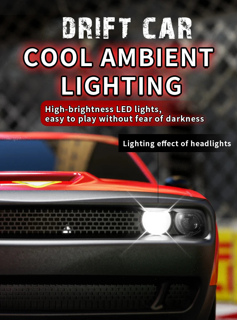 Coche RC KF27 1:20 Drift 4WD 2.4G con Luces LED