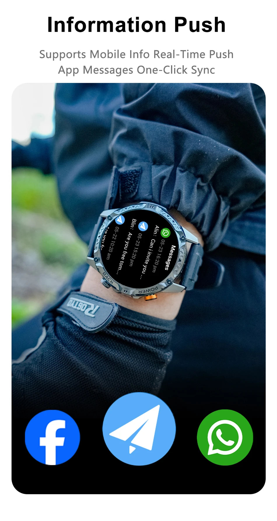 Reloj Inteligente AMOLED Deportivo con Brújula 2026