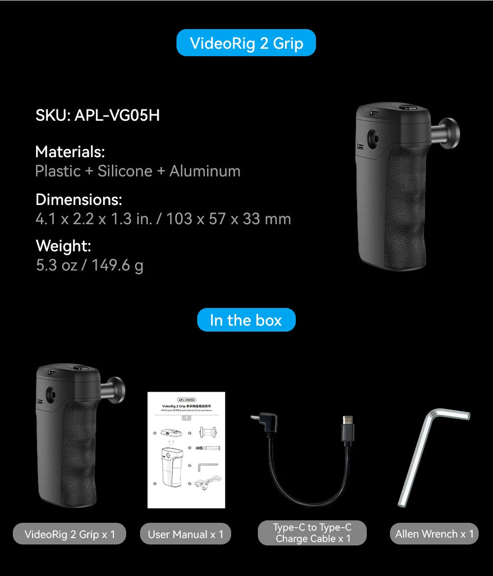 Kit de Video para Teléfono APEXEL Jaula Vlog con Estabilizador