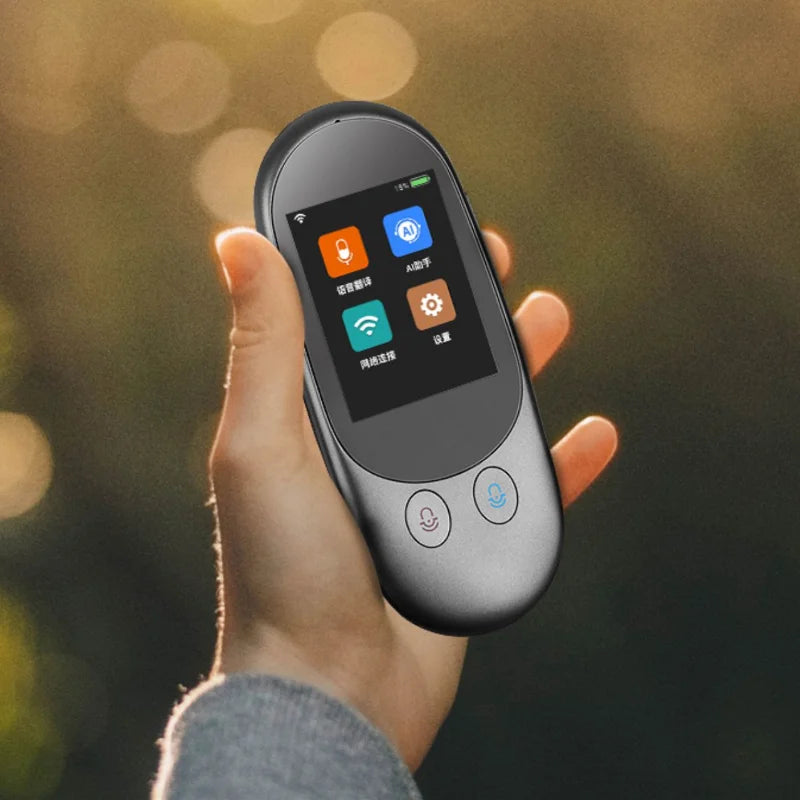 Traductor de voz instantáneo inteligente F1, compatible con 126 idiomas, herramienta de traducción portátil en tiempo real, 1GB + 4GB