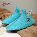 YRZL, zapatos de algodón de invierno para hombre, zapatillas ligeras sin cordones de alta calidad, mocasines de algodón de felpa para interiores, zapatos cálidos Unisex