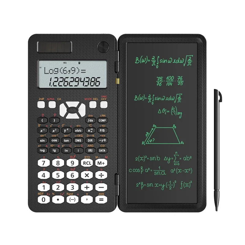 Mini calculadora científica con tableta de escritura, calculadoras, Bloc de notas, notas, electrónica de oficina, suministros escolares 991es Ms EX 82ms, nuevo